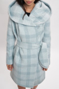 Купить Пальто зимнее женское голубого цвета 4017Gl, фото 10