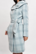 Купить Пальто зимнее женское голубого цвета 4017Gl, фото 11