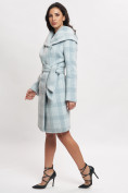 Купить Пальто зимнее женское голубого цвета 4017Gl, фото 5