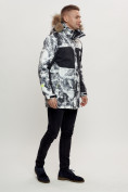 Купить Зимняя куртка с мехом мужская светло-серого цвета 404SS, фото 3