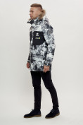 Купить Зимняя куртка с мехом мужская светло-серого цвета 404SS, фото 4