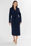 Купить Пальто демисезонное темно-синего цвета 4057TS, фото 2