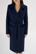 Купить Пальто демисезонное темно-синего цвета 4057TS, фото 10