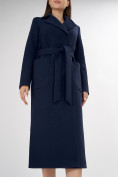 Купить Пальто демисезонное темно-синего цвета 4057TS, фото 11