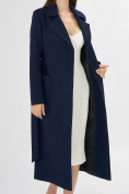 Купить Пальто демисезонное темно-синего цвета 4057TS, фото 12