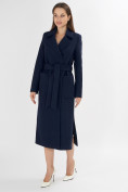 Купить Пальто демисезонное темно-синего цвета 4057TS
