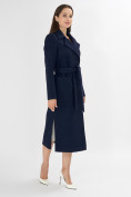 Купить Пальто демисезонное темно-синего цвета 4057TS, фото 3