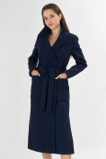 Купить Пальто демисезонное темно-синего цвета 4057TS, фото 6