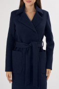 Купить Пальто демисезонное темно-синего цвета 4057TS, фото 7