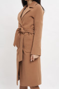 Купить Пальто демисезонное коричневого цвета 41712K, фото 10