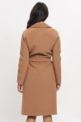 Купить Пальто демисезонное коричневого цвета 41712K, фото 4