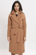 Купить Пальто демисезонное коричневого цвета 41712K, фото 7