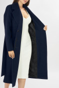 Купить Пальто демисезонное темно-синего цвета 41803TS, фото 12
