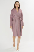 Купить Пальто демисезонное фиолетового цвета 42038F, фото 2