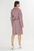 Купить Пальто демисезонное фиолетового цвета 42038F, фото 5