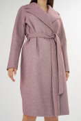 Купить Пальто демисезонное фиолетового цвета 42038F, фото 9