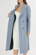 Купить Пальто демисезонное голубого цвета 42105Gl, фото 11
