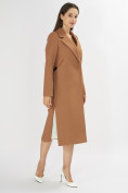Купить Пальто демисезонное коричневого цвета 42105K, фото 3
