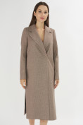Купить Пальто демисезонное темно-коричневого цвета 42105TK, фото 4