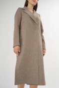 Купить Пальто демисезонное темно-коричневого цвета 42105TK, фото 9
