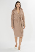 Купить Пальто зимняя женская бежевого цвета 42114B