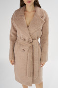 Купить Пальто зимняя женская бежевого цвета 42114B, фото 6