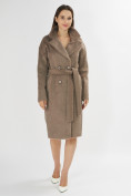 Купить Пальто зимняя женская коричневого цвета 42114K, фото 2