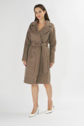 Купить Пальто зимняя женская коричневого цвета 42114K, фото 3