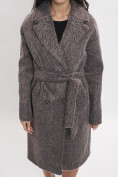 Купить Пальто зимняя женская темно-серого цвета 42114TC, фото 8