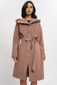 Купить Пальто демисезонное коричневого цвета 42116K, фото 11
