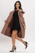 Купить Пальто демисезонное коричневого цвета 42116K, фото 13