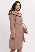 Купить Пальто демисезонное коричневого цвета 42116K, фото 2