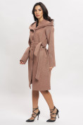 Купить Пальто демисезонное коричневого цвета 42116K, фото 3