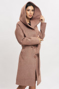 Купить Пальто демисезонное коричневого цвета 42116K, фото 6