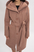 Купить Пальто демисезонное коричневого цвета 42116K, фото 9