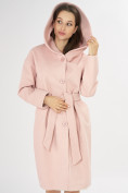Купить Пальто демисезонное розового цвета 42116R, фото 10
