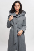Купить Пальто демисезонное серого цвета 42116Sr, фото 11