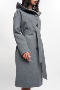 Купить Пальто демисезонное серого цвета 42116Sr, фото 13