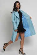 Купить Пальто демисезонное  бирюзового цвета 4263Br, фото 14