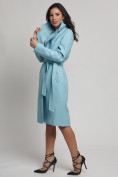 Купить Пальто демисезонное  бирюзового цвета 4263Br, фото 4