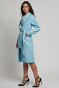 Купить Пальто демисезонное  бирюзового цвета 4263Br, фото 5