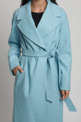 Купить Пальто демисезонное  бирюзового цвета 4263Br, фото 9