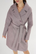 Купить Пальто демисезонное фиолетового цвета 4263F, фото 7