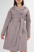Купить Пальто демисезонное фиолетового цвета 4263F, фото 9