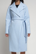 Купить Пальто демисезонное голубого цвета 4263Gl, фото 11
