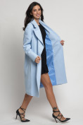 Купить Пальто демисезонное голубого цвета 4263Gl, фото 14