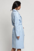 Купить Пальто демисезонное голубого цвета 4263Gl, фото 7