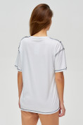 Купить Женские футболки с вышивкой белого цвета 4309Bl, фото 4