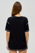 Купить Женские футболки с вышивкой черного цвета 4309Ch, фото 5