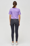 Купить Топ футболка женская фиолетового цвета 4318F, фото 3